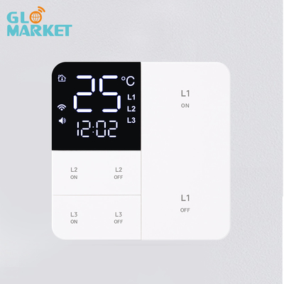 Glomarket Smart Tuya Wifi Button Wall Switch Remote/Voice Alexa/Timer Control с температурой и влажностью на экране LCD
