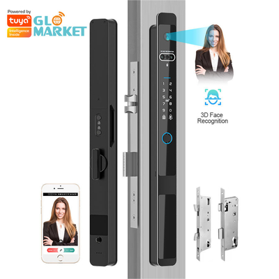 Glomarket Tuya 3d Face Cerradura Inteligente Автоматическая электрическая камера Wifi отпечаток пальцев Цифровой смарт-замок двери