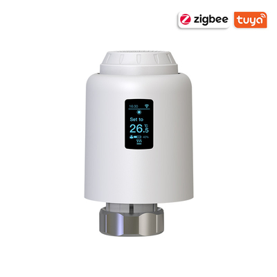 Смарт-термостат Zigbee WiFi, программируемый термостатический регулятор температуры клапана радиатора