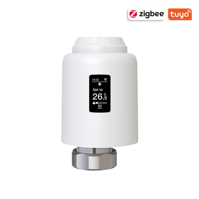 Смарт-термостат Zigbee WiFi, программируемый термостатический регулятор температуры клапана радиатора