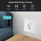 Glomarket Tuya Smart EU Стандартная розетка 16A Wi-Fi Умный дом Стеклянная панель Настенная розетка Работа Alexa Google Home Compati
