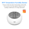 Экран LCD датчика температуры и влажности Tuya умный цифров Wifi с домом Alexa Google