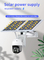 Камера наблюдения PTZ камеры 20Watt Wifi Tuya умная солнечная на открытом воздухе с панелями солнечных батарей