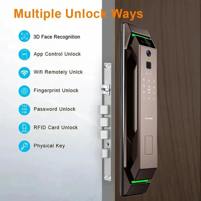 Гломаркет 3D распознавание лица отпечатки пальцев Tuya Wifi Digital Smart Lock
