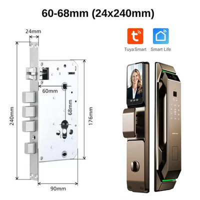 Гломаркет 3D распознавание лица отпечатки пальцев Tuya Wifi Digital Smart Lock