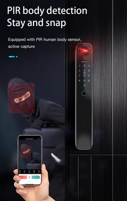 Высококачественное интеллектуальное распознавание лица дверной замок поддерживает 6 способов разблокировки