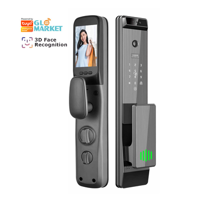 Glomarket Tuya Digital Smart Lock Полностью автоматическая биометрическая система безопасности отпечатки пальцев 3D распознавание лица пароль дверной замок