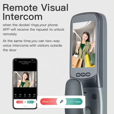 Glomarket Tuya Smart Door Lock 3D распознавание лиц Автоматические смарт-замки с камерой Умный биометрический дверной замок безопасности