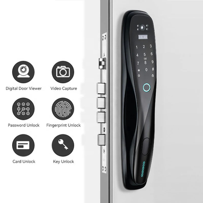 Glomarket 3D Face WIFI Smart Полностью автоматический смарт-замок отпечатки пальцев APP Карта ключ разблокировка интеллектуальный дверной замок с камерой