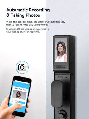Glomarket 3D Face WIFI Smart Полностью автоматический смарт-замок отпечатки пальцев APP Карта ключ разблокировка интеллектуальный дверной замок с камерой