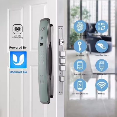 Glomarket Smart Tuya Wifi Дверный замок Автоматическая сигнализация Отпечатки пальцев Умный APP Ключ Цифровой пароль Безопасность Автоматический замок