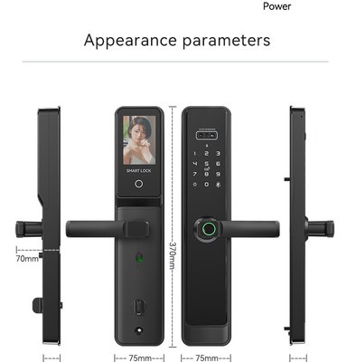 Glomarket Tuya Wifi Smart Lock Алюминиевые деревянные двери распознавание лица отпечатки пальцев биометрические отпечатки пальцев цифровой умный замок