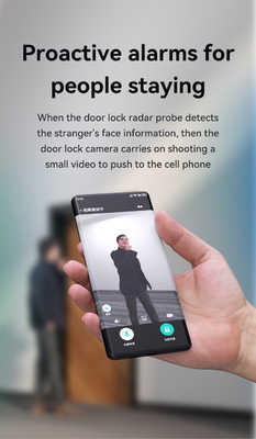 Glomarket Tuya Wifi Smart Lock Алюминиевые деревянные двери распознавание лица отпечатки пальцев биометрические отпечатки пальцев цифровой умный замок