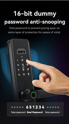 Glomarket Tuya Wifi Smart Lock Алюминиевые деревянные двери распознавание лица отпечатки пальцев биометрические отпечатки пальцев цифровой умный замок