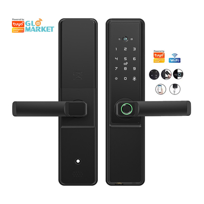 Glomarket Tuya Wifi Smart Door Lock With Cat Eye Цифровой замок электронный отпечаток пальцев Умный дом