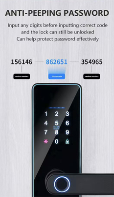 Glomarket Smart Cerradura Fechadura Digital Tuya Ttlock Lock Rfid Карта пароль Отпечаток пальца Умный дверной замок