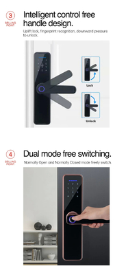 Glomarket Wifi Tuya Smart Door Lock Алюминиевый отпечаток пальца Пароль Карта Ключ Разблокировать Биометрический Цифровой Умный Замок