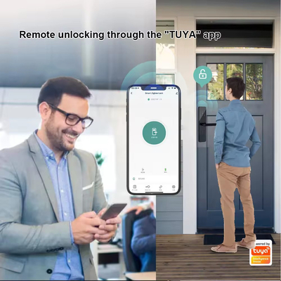 Гломаркет Домашняя квартира Туя Умный Wi-Fi Цифровой дверной замок Телефон APP Удаленное управление Безопасность Отпечатки пальцев Умный дверной замок