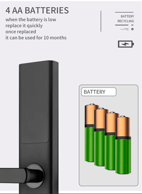 Glomarket Tuya Smart WiFi Digital Door Lock Code RFID IC Card Smartphone App Отключается биометрический отпечаток пальца Умный замок