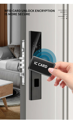 Glomarket Tuya Smart WiFi Digital Door Lock Code RFID IC Card Smartphone App Отключается биометрический отпечаток пальца Умный замок