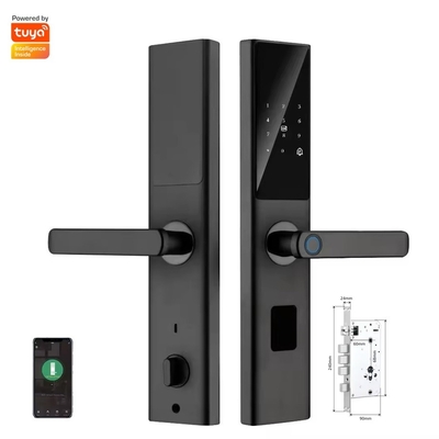 Glomarket Tuya Smart WiFi Digital Door Lock Code RFID IC Card Smartphone App Отключается биометрический отпечаток пальца Умный замок