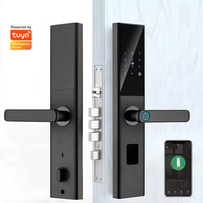 Glomarket Tuya Smart WiFi Digital Door Lock Code RFID IC Card Smartphone App Отключается биометрический отпечаток пальца Умный замок