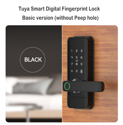 Glomarket Tuya Wifi Keyless Deadbolt Lock Serraduras Электрическая ручка Входная дверь с клавиатурой Умный отпечаток пальца Цифровой замок