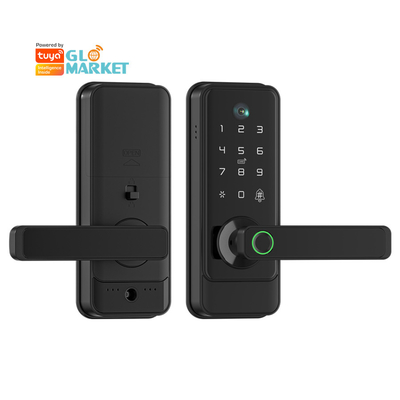 Glomarket Tuya Wifi Keyless Deadbolt Lock Serraduras Электрическая ручка Входная дверь с клавиатурой Умный отпечаток пальца Цифровой замок