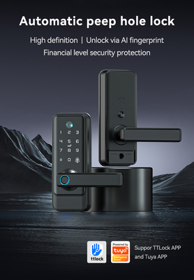 Glomarket Tuya Wifi Keyless Deadbolt Lock Serraduras Электрическая ручка Входная дверь с клавиатурой Умный отпечаток пальца Цифровой замок
