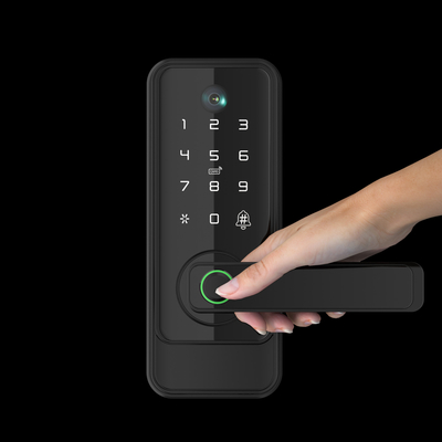 Glomarket Tuya Wifi Keyless Deadbolt Lock Serraduras Электрическая ручка Входная дверь с клавиатурой Умный отпечаток пальца Цифровой замок