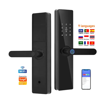 Glomarket Tuya TTlock Отпечаток пальца Цифровой пароль Квартира Домашняя комната Cerraduras Inteligentes Безопасность Умный деревянный дверной замок