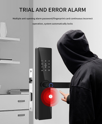 Glomarket Tuya TTlock Отпечаток пальца Цифровой пароль Квартира Домашняя комната Cerraduras Inteligentes Безопасность Умный деревянный дверной замок