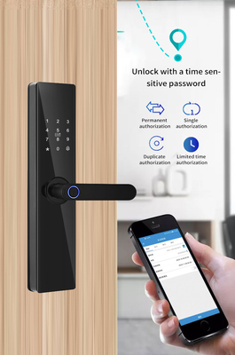 Glomarket Tuya TTlock Отпечаток пальца Цифровой пароль Квартира Домашняя комната Cerraduras Inteligentes Безопасность Умный деревянный дверной замок