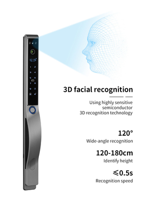 Glomarket Outdoor Electric Keyless 3D Face Recognition Tuya Digital Password Card Дверный замок водонепроницаемый отпечаток пальца Умный замок