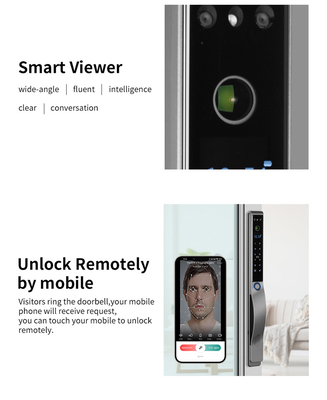 Glomarket Outdoor Electric Keyless 3D Face Recognition Tuya Digital Password Card Дверный замок водонепроницаемый отпечаток пальца Умный замок