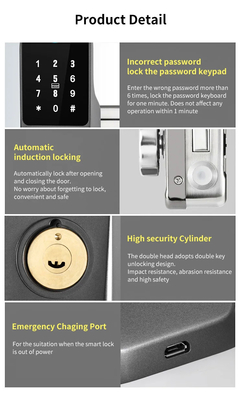 Glomarket Tuya водонепроницаемый цифровой TTLock дистанционный разблокировка Двусторонний отпечаток пальца умный замок
