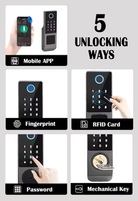 Glomarket Tuya водонепроницаемый цифровой TTLock дистанционный разблокировка Двусторонний отпечаток пальца умный замок