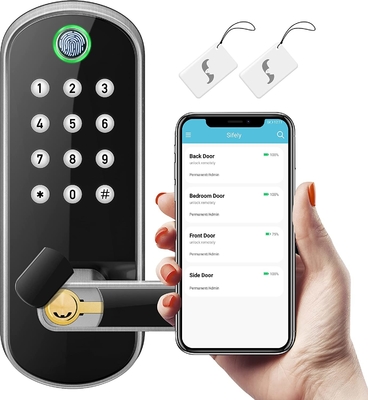 Glomarket Умный дом Безопасность Цифровой замок Tuya Wifi Безключевой отпечаток пальцев Биометрический интеллектуальный дверной замок