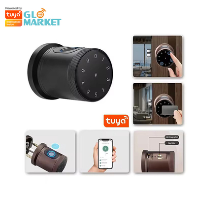 Гломаркет Новый стиль Tuya App Control Smart Lock Door Отпечаток пальца Пароль Дом Отель Квартира Электронный Умный Кнопка Дверь Замок