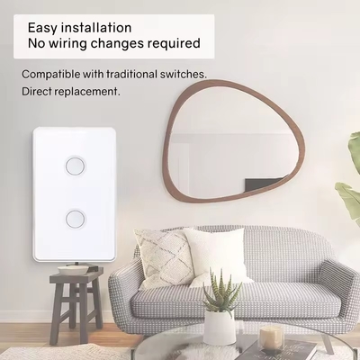Tuya US Wifi / Зигби закаленное стекло Конкавный кнопка сенсорный свет переключатель 1/2/3/4 Ганг Wifi переключатель