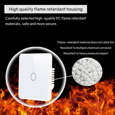 Glomarket Smart EU/UK 1-4Gang Wall Switch WIFI/Zigbee Glass Panel Light Switch Tuya Smart Switch с поддержкой Google Alexa