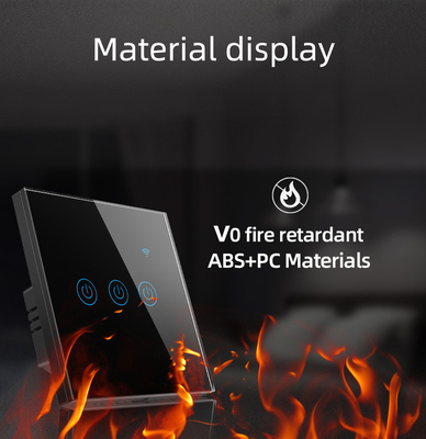 Glomarket EU 1/2/3/4 Gang Tuya Smart Switch Light Alexa Voice Control Touch Glass Wall Wireless WiFi Электрический переключатель
