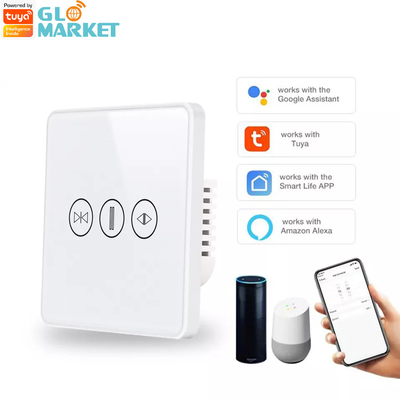 Умный переключатель занавески Wi-Fi / Zigbee голосовой контроль Google Assistant Умный стандартный экран с сенсорным экраном APP переключатель гаража