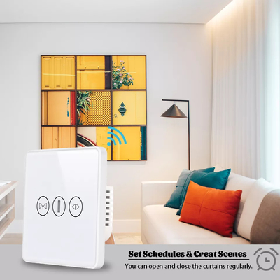 Умный переключатель занавески Wi-Fi / Zigbee голосовой контроль Google Assistant Умный стандартный экран с сенсорным экраном APP переключатель гаража