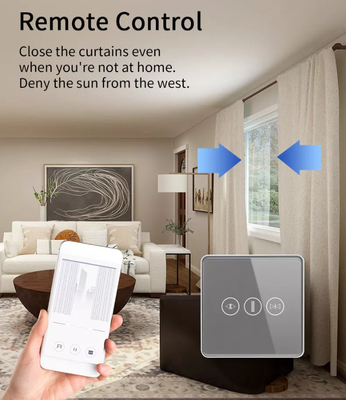 Умный переключатель занавески Wi-Fi / Zigbee голосовой контроль Google Assistant Умный стандартный экран с сенсорным экраном APP переключатель гаража