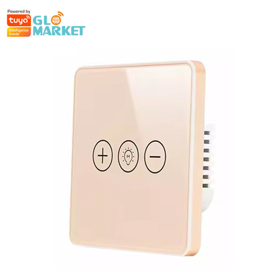 Стены касания панели Кристл стекла переключателя Glomarket Tuya Wifi свет Wi-Fi затемнителя переключателя умной беспроводной умный для умного дома