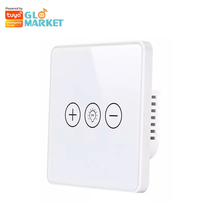 Стены касания панели Кристл стекла переключателя Glomarket Tuya Wifi свет Wi-Fi затемнителя переключателя умной беспроводной умный для умного дома