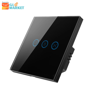 Glomarket Tuya WiFi Smart Touch Screen Curtain Switch Rolling Shutter Door Switch Электрическая панель для занавесок APP дистанционное управление