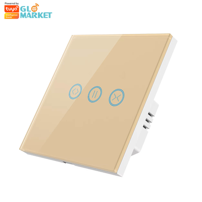Glomarket Tuya WiFi Smart Touch Screen Curtain Switch Rolling Shutter Door Switch Электрическая панель для занавесок APP дистанционное управление