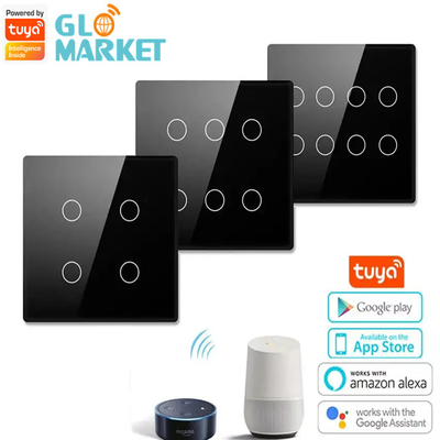 Glomarket Smart Wifi Бразилия 118*124 переключатель Работа с Google Alexa Assistant Tuya Smart Light Switch для дома